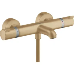 Hansgrohe Ecostat Bath & Shower Mixer Tap Thermostat Comfort For Exposed Installation Brushed Bronze - 13114140