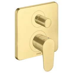 AXOR Citterio M Single Lever Manual Bath Mixer For Concealed Installation With Integrated Backflow Prevention - Brushed Brass - 34427950