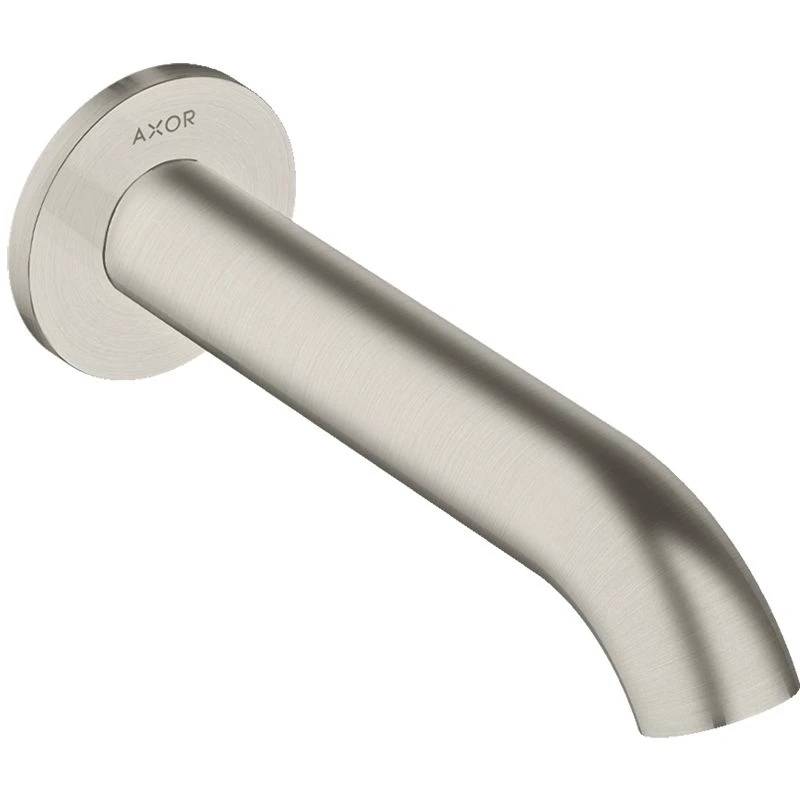 Axor Uno Bath Spout Bent Brushed Steel - 38411800