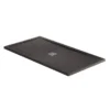 April Waifer Rectangular Slate Effect Shower Tray - Black - 1600 X 800mm - 571/999