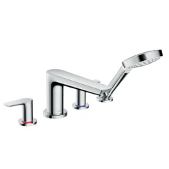 Hansgrohe Talis E 4-Hole Rim-Mounted Bath Mixer - 71748000