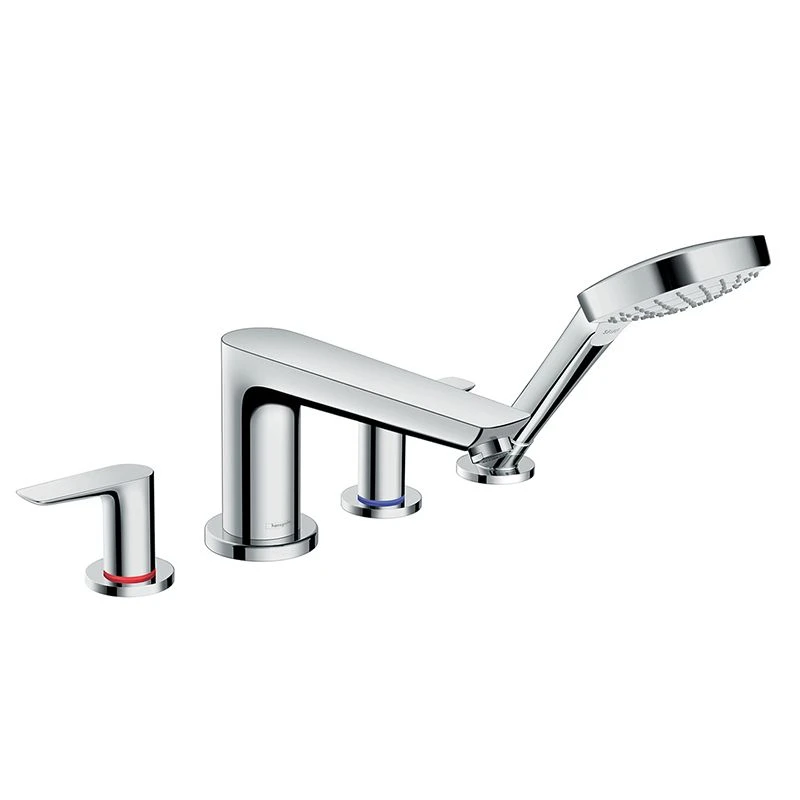 Hansgrohe Talis E 4-Hole Rim-Mounted Bath Mixer - 71748000 1 Hansgrohe Talis E 4-Hole Rim-Mounted Bath Mixer - 71748000