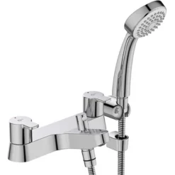 Ideal Standard Calista Two Tap Hole Bath Shower Mixer With Shower Set - B1152AA