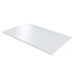 Merlyn Level 25 Rectangular Shower Tray With 90mm Fast Flow Waste & Cover - White - 1700 X 760mm - L1776RT -Hansgrohe Store m e merlyn level25 rectangle 2 1