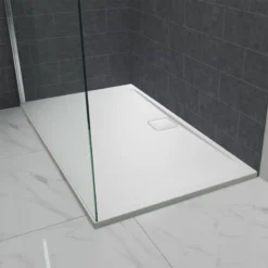 Merlyn Level 25 Rectangular Shower Tray With 90mm Fast Flow Waste & Cover - White - 1200 X 760mm - L1276RT