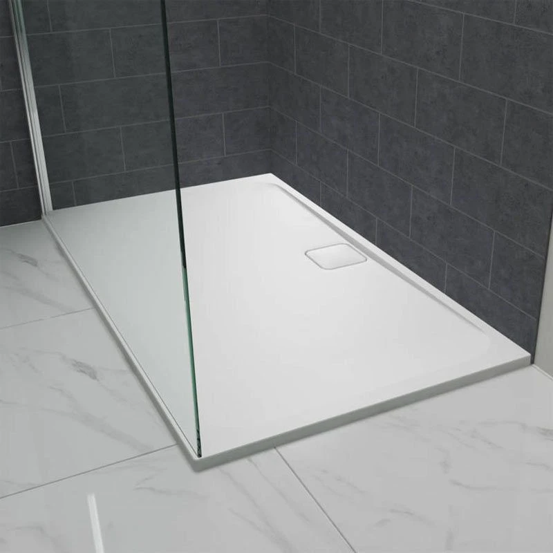 Merlyn Level 25 Rectangular Shower Tray With 90mm Fast Flow Waste & Cover - White - 1200 X 760mm - L1276RT 1 Merlyn Level 25 Rectangular Shower Tray With 90mm Fast Flow Waste & Cover - White - 1200 X 760mm - L1276RT