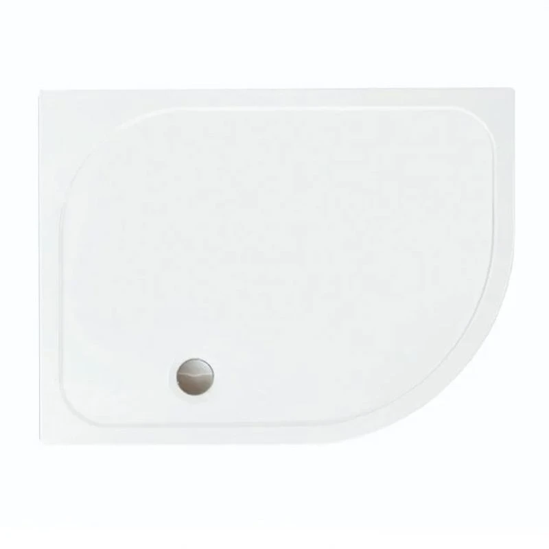 Merlyn MStone Offset Quadrant Shower Tray Right Hand With 90mm Fast Flow Waste - White - 900 X 760mm - D976QR 1 Merlyn MStone Offset Quadrant Shower Tray Right Hand With 90mm Fast Flow Waste - White - 900 X 760mm - D976QR