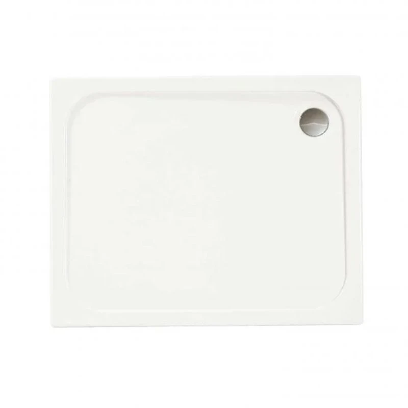 Merlyn MStone Rectangular Shower Tray With 90mm Fast Flow Waste - White - 1685 X 700mm - D177RT 1 Merlyn MStone Rectangular Shower Tray With 90mm Fast Flow Waste - White - 1685 X 700mm - D177RT