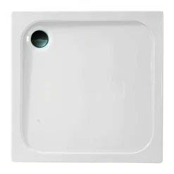 Merlyn MStone Square Shower Tray 800 X 800mm Including 90mm Waste - D80SQ -Hansgrohe Store m e merlyn mstone square tray with waste d 2