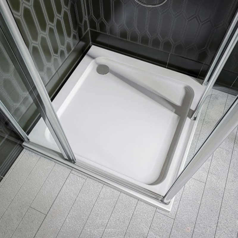 Merlyn MStone Square Shower Tray 900 X 900mm Including 90mm Waste - D90SQ 1 Merlyn MStone Square Shower Tray 900 X 900mm Including 90mm Waste - D90SQ