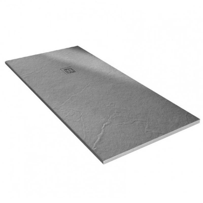 Merlyn Truestone Rectangular Shower Tray With Integrated Waste - Fossil Grey - 1600 X 900mm - T169RTF 2 Merlyn Truestone Rectangular Shower Tray With Integrated Waste - Fossil Grey - 1600 X 900mm - T169RTF - Image 2
