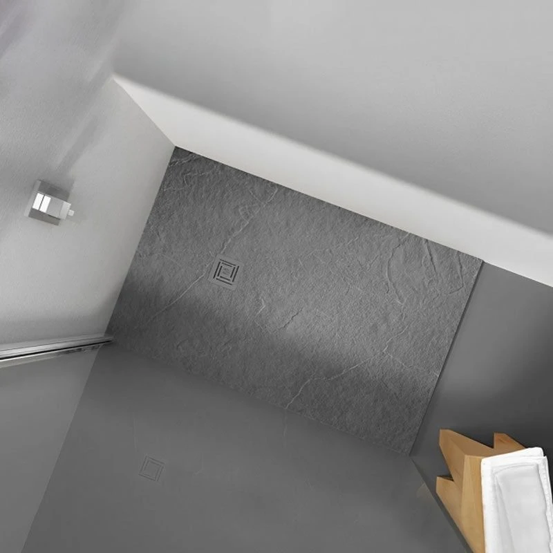 Merlyn Truestone Rectangular Shower Tray With Integrated Waste - Fossil Grey - 1600 X 900mm - T169RTF 4 Merlyn Truestone Rectangular Shower Tray With Integrated Waste - Fossil Grey - 1600 X 900mm - T169RTF - Image 4