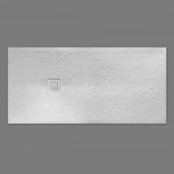 Merlyn Truestone Rectangular Shower Tray With Integrated Waste - White - 1400 X 800mm - T148RTW -Hansgrohe Store m e merlyn truestone rectangular tray white t1 4