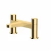 RAK Ceramics Petit Round Deck Bath Filler - Brushed Gold - RAKPER3004G