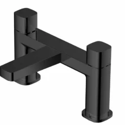 RAK Ceramics Petit Square Deck Bath Filler - Matt Black - RAKPES3004B