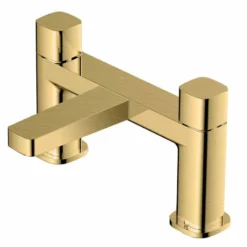 RAK Ceramics Petit Square Deck Bath Filler - Brushed Gold - RAKPES3004G