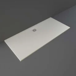 RAK Ceramics Feeling 1800 X 800mm Bath Replacement Shower Tray RAK Ceramics Solid - Greige - RFBR080180S505