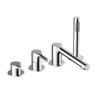 RAK Ceramics Sorrento 4 Hole Deck Mounted Bath/Shower Mixer - Chrome - RAKSOR3013C