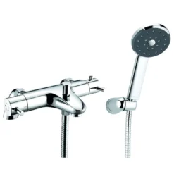 Methven Kiri Thermostatic Pillar Mounted Bath Shower Mixer - Includes Satinjet Technology - TLVBSM